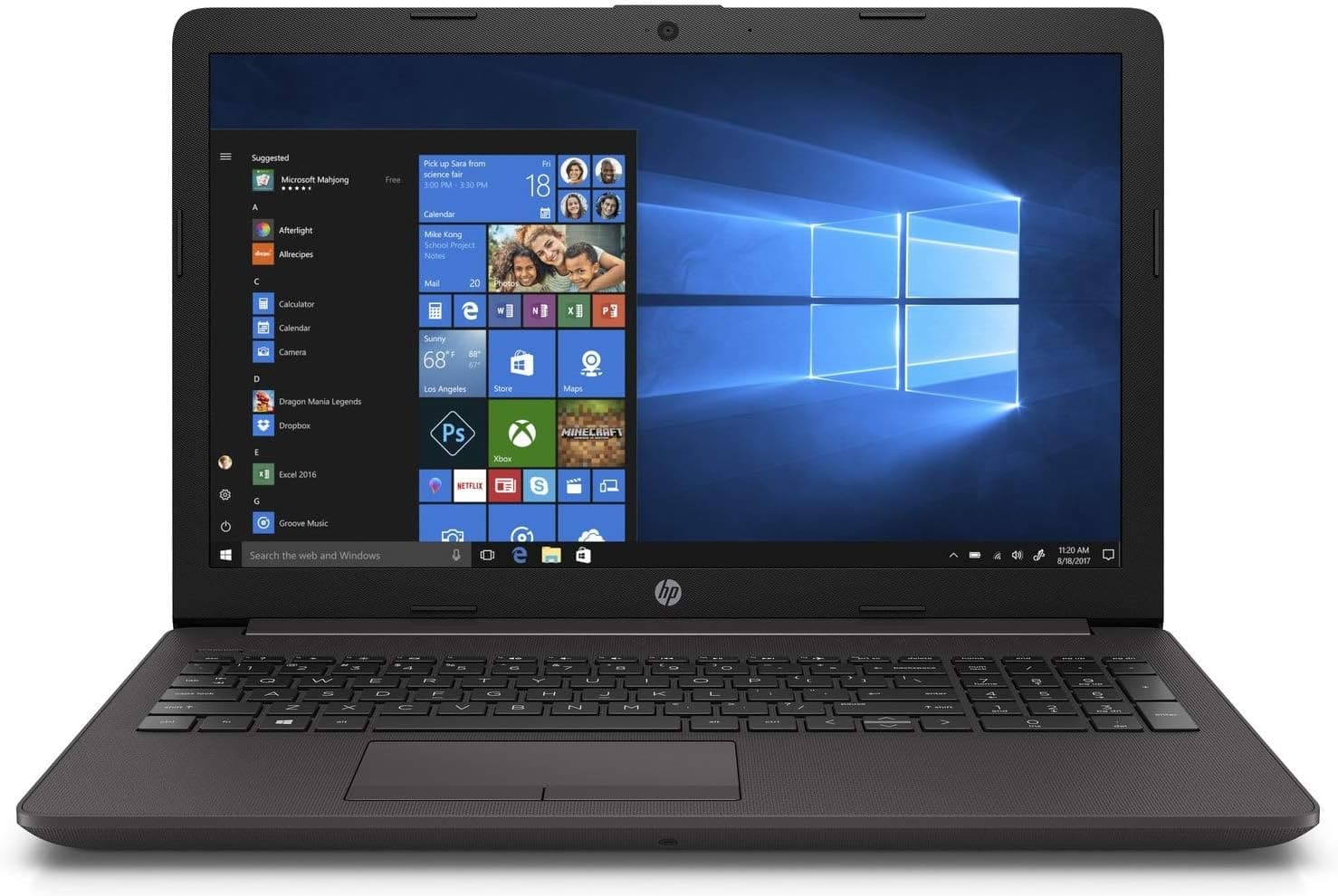 HP 250 G7 Notebook _face d'avant HP 250 G7 Notebook 16GB / 256GB QWERTY Reconditionné – Image 1