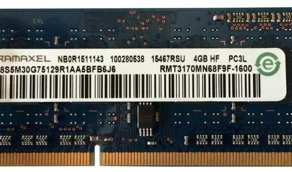 Barrette mémoire Ramaxel 4 Go DDR3L 1600 MHz SO-DIMM