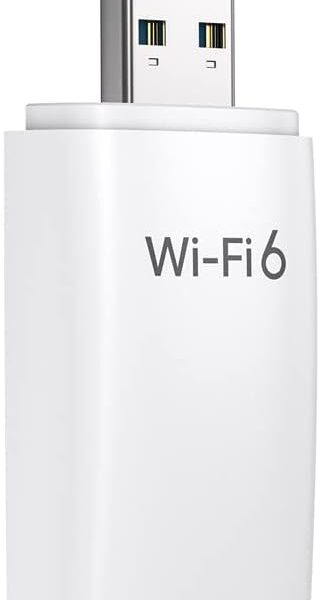 Adaptateur Wi-Fi 6 USB BrosTrend AX1800 AX1 compact blanc