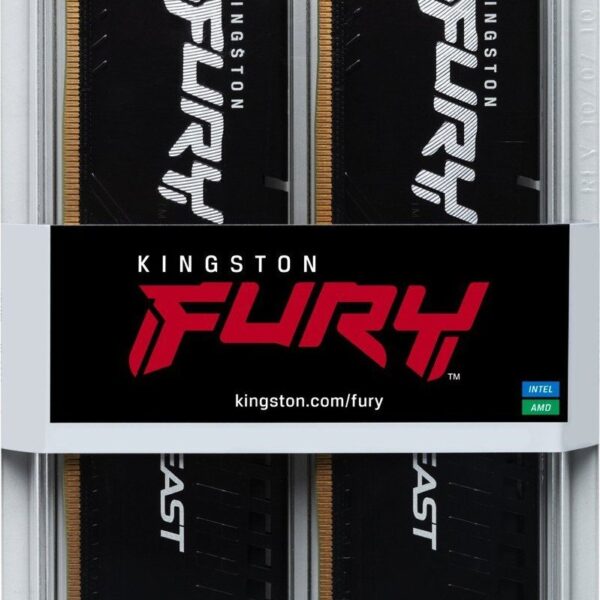 Kit mémoire Kingston FURY Beast 32 Go 2x16 Go DDR5 6000 MHz CL30 noir