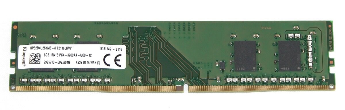 Barrette RAM Kingston 8 Go DDR4 3200 MHz DIMM Barrette RAM Kingston 8 Go DDR4 3200 MHz DIMM